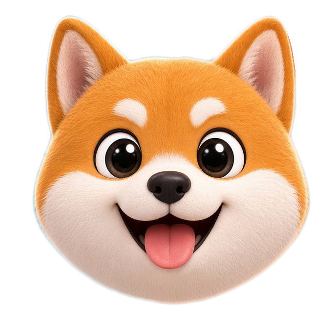 A cheerful cartoon dog mascot
